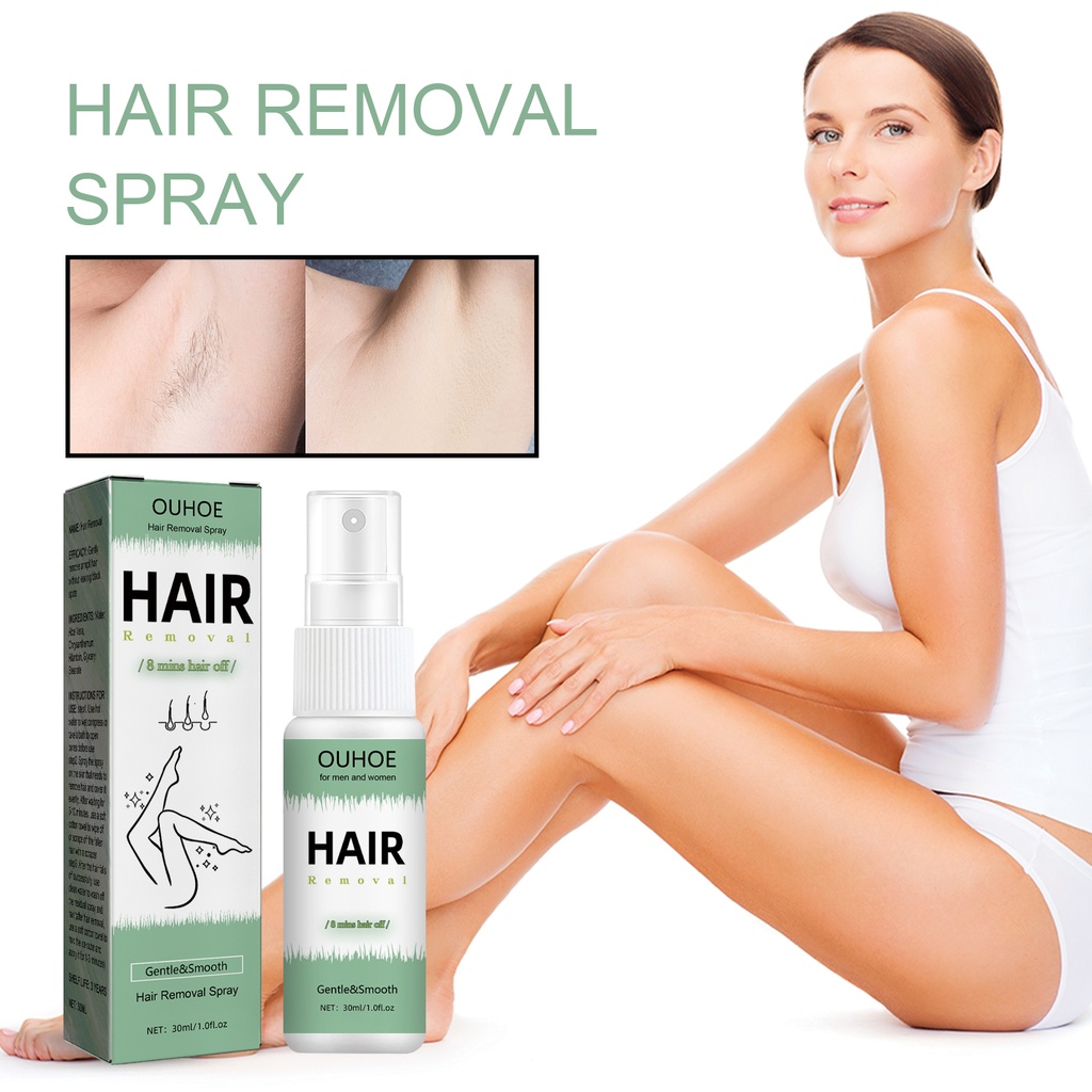 OUHOE Hair Removal Spray, Gentle Non-Irritating Full Body Hair Removal Hair Removal Without Dark Spots Spray