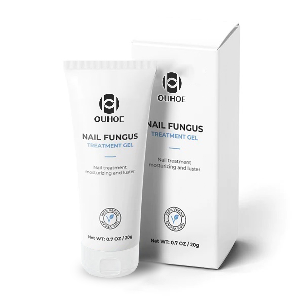 OUHOE Nail Care Gel, Hand And Foot Gray Nails Soft Nail Shine Nail Thickening Nail Repair Gel