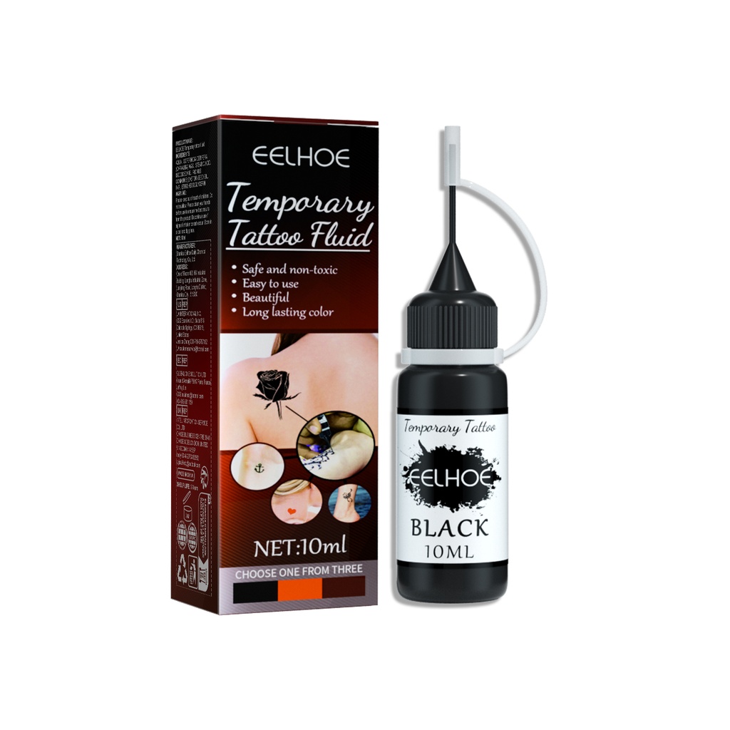 EELHOE Semi Permanent Tattoo Liquid, Arm Simulation Tattoo Solution Waterproof Lasting Waterproof Color Juice Tattoo Cream