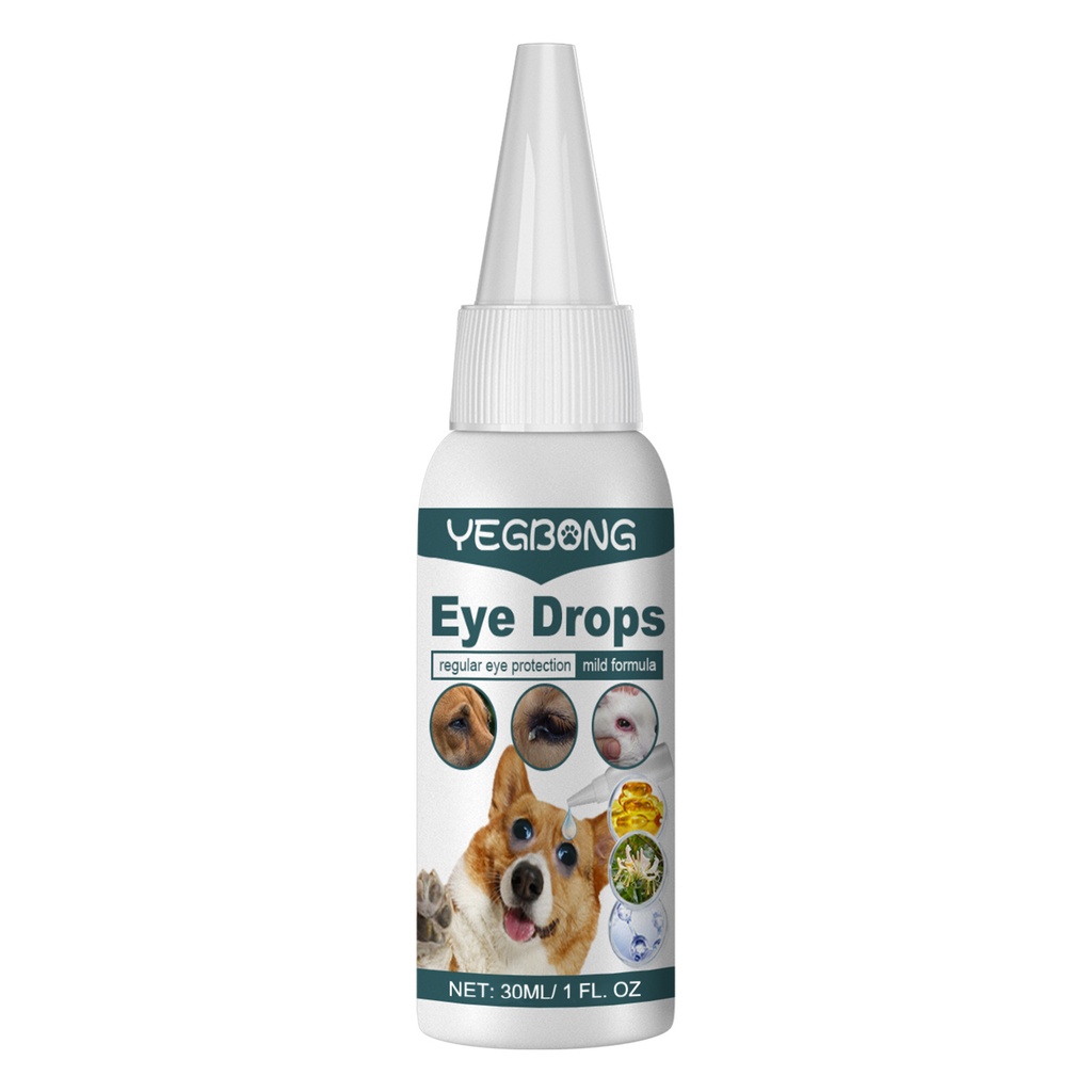Yegbong Pet Eye Drops, Cats and dogs Universal Remove Tear Stains Clean Eye Droppings And Eye Care Wash Eye Drops
