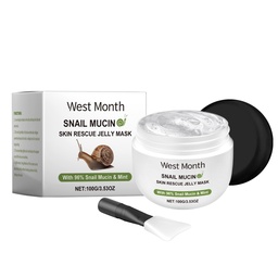 West&Month Snail Jelly Mask, Wet Mask Repair Facial Skin Blemishes Moisturizing And Cleaning