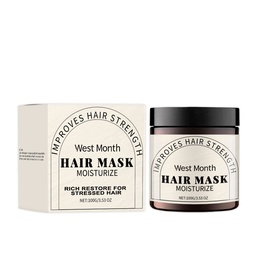 West&Month Repair Moisturizing Hair Mask, Moisturizing, Nourishing And Repairing Dry Hair, Smooth, Soft And Glossy Hair Mask
