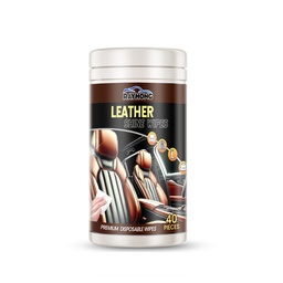 Rayhong Automotive Leather Cleaning Wipes, Gloss Maintenance Quick Decontamination Automotive Leather Cleaning Wipes
