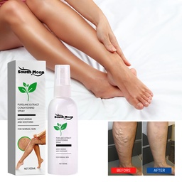 South Moon Purslane Extract Conditioning Spray, Repair Earthworm Leg Relieve Leg Soreness Vein Massage Care Spray