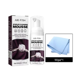 Jue-Fish Jewelry Cleaning Mousse, Watch Band Cleaning Liquid Gold Diamond Ring Jewelry Decontamination Maintenance Cleaning Agent