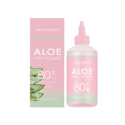West&Month  Aloe Vera Moisturizing Water, Repair Facial Skin Hydrating, Moisturizing, Clear, Elastic And Improve The State