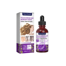 West Month Follicle Repair Hair Regrowth Drops, Hair Protection Strong And Solid Hair Thickening Scalp Nourishing Massage Lotion