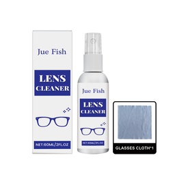 Jue-Fish Eyeglass Cleaning Spray Cleans And Maintains Lenses With Anti-Fogging And Clear Vision Portable Cleaning Spray