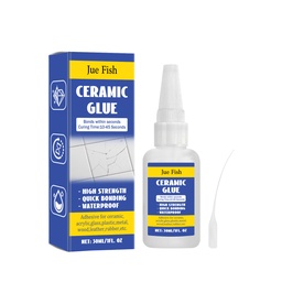 Jue-Fish Ceramic Repair Glue, Home Porcelain Quick Repair Ceramic Crack Damage Multi-Functional Repair Glue