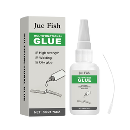 Jue-Fish Waterproof Universal Glue, Liquid Adhesive Patch Seamless Waterproof Multifunctional Oil-Based Through-Glue