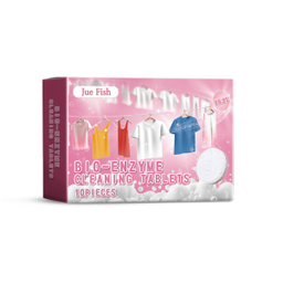 Jue-Fish  Biological Enzyme Laundry Tablets, Yellow Clothes To Remove Coffee Stains And Tea Stains Instant Cleaning Effervescent Tablets