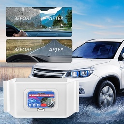 Rayhong Car Anti-Fog And Anti-Rain Wipes, Car Water-Free Glass Cleaning Anti-Fog And Anti-Rain Decontamination Wipes