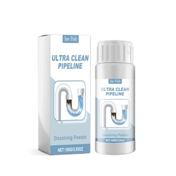Jue-Fish Ultra Clean Pipeline Dissolving Powder, Toilet Sewer Kitchen Sink Pipe Blockage Dredge Clean Decontamination