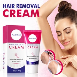 West&Month Hair Removal Cream, Gentle Cleansing Tender Hair Removal Cream