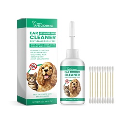 Yegbong Pet Ear Cleaner, Pet Cat And Dog Ear Cleaner And Decontamination Care Solution