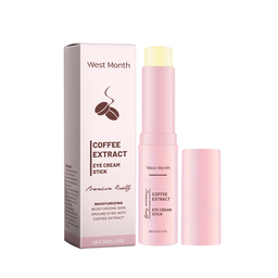 West&Month Caffeine Eye Cream Bar, Firming Light Lines, Delicate, Moist, Moisturizing And Brightening Eye Care Bar