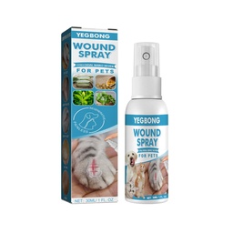 Yegbong Pet Wound Spray, Dog And Cat Skin Rash Moss Scratching Wound Wound Treatment Repair Blocking Bacteria Solution