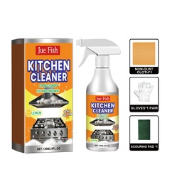 Jue Fish Kitchen Grease Cleaner, Multi-Effect Cleaning Kitchen Hood Stove Heavy Oil And Stubborn Dirt