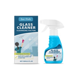 Jue-Fish Glass Cleaner Home Mirror Glass Oil Remover Stain Remover Glass Cleaning Spray