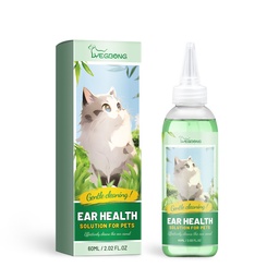 Yegbong Pet Ear Cleanser For Cats And Dogs Universal Ear Canal Clean Ear Mite Earwax Clean Ear Pet Ear Drops