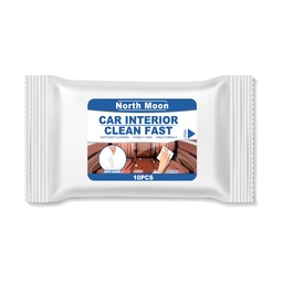 North Moon  Car Interior Clean Fast Wipes, Clean Car Washable Leather Dashboard Seat Cleaning Wipes