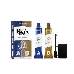 Jaysuing Metal Repair Super Adhesion, Repair Stone Ceramic Crack Waterproof High Temperature Sealant Casting Glue (20g Set)