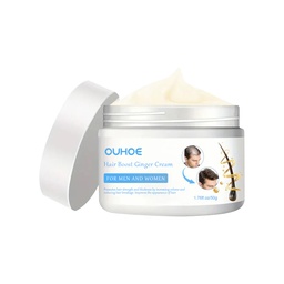 OUHOE Ginger Hair Cream Scalp Massage Nourishes Roots, Softens, Strengthens And Thickens Hair