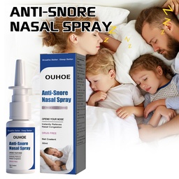 OUHOE Anti-Snoring Nasal Spray, Relieve Nasal Congestion Discomfort Stop Snoring Clean Nasal Care Spray