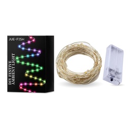 Jue-Fish Light String Full Star Light String Led Flashing Light Outdoor Decoration Christmas Hanging Tree Light Ambiance Light Belt