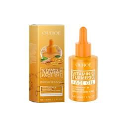 OUHOE Vitamin C Turmeric Brightening Oil, Vitamin C Moisturizing Facial Skin Moisturizing, Hydrating And Brightening Skin Essential Oil