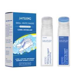 Jaysuing Little White Shoe Cleaner, Decontamination Brightening White Edge Shoe Polishing Agent Is White Artifact Shoe Whitening Agent