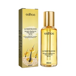 EELHOE Keratin Radiance Hair Serum Spray, Deep Treatment To Smooth Frizz Repair Damaged Hair Strong, Soft And Solid Hair Essence