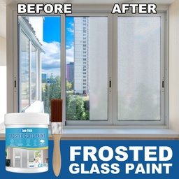 Jue-Fish Frosted Glass Paint, Doors And Windows Blackout Matte Hazy Frosted Glass Paint