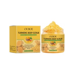 OUHOE Turmeric Body Exfoliating Scrub, Gentle Exfoliating Dead Skin Hydrating Exfoliating Scrub