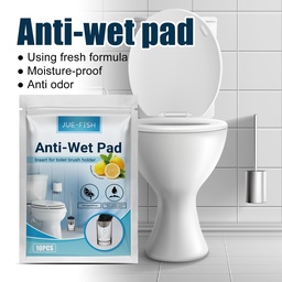 Jue-Fish Toilet Brush Pad, Clean Disposable Sponge Absorb Water Absorption Reduces Bathroom Odor Toilet Brush Pad