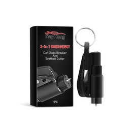 Rayhong 2-In-1 Emergency Car Glass Breaker And Seatbelt Cutter, Multifunctional Portable Glass Breaker Seat Belt Cutter