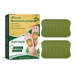 Ximonth Wormwood Foot Patch, Relieve Body Stress Help Sleep Slimming Toning Foot Deodorant Care Patch