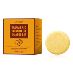 Ouhoe Herbal Bath Turmeric Soap Cleanses Scalp Care Nourishes And Strengthens Hair Care Soap