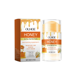 OUHOE Hand And Foot Care Stick, Deep Moisturizing Soft Skin Cleansing Exfoliating Honey Nourishing Hand And Foot Care Cream