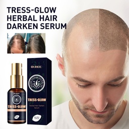 OUHOE Herbal Hair Essence, Moisturizes Scalp Strong Hair Roots Thick Beard Care Essence