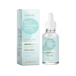 OUHOE Tanning Drops, Gentle Moisturizing, Tanning And Even Skin Tone Moisturizing Wheat Skin Tone Care Solution