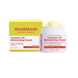 West&Month Turmeric Vc Whitening Cream Lighten Dark Acanthoderma Nigricans Moisturizing Whitening Skin Beauty Cream