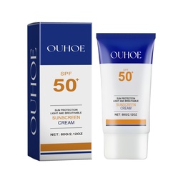 OUHOE Sunscreen Cream, Summer Sun Protection Refreshing Non-Sticky Even Skin Protection Cream