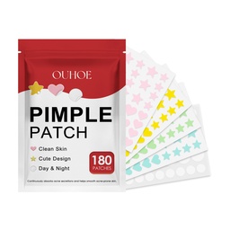 OUHOE Facial Care Acne Patch, Gently Clean And Reduce Acne Skin Soft Smooth Multi-Shape Portable Acne Patch