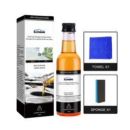 Rayhong 100% For Glass Clears, Front Windshield Window Strong Stain Remover Oil Film Cleaner Kit