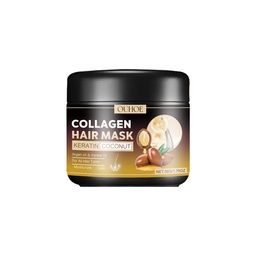 OUHOE Collagen Hair Mask, Repair Dry And Frizzy Hair Deep Moisturizing And Smoothing Hair Treatment Mask
