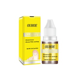 OUHOE Herbal Antibacterial Nail Treatments Essential Oil, Grey Nail Care Essential Oil Brightening Nail Polish Clean Manicure Foot Care Solution