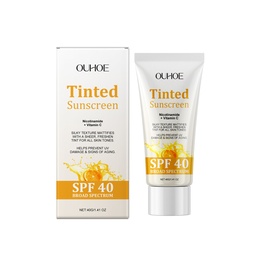 OUHOE Vitamin C Protective Cream, Summer Outdoor Radiation Isolation Mild Refreshing Non-Sticky Moisturizing Protective Cream