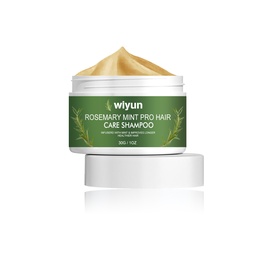 Wiyun Rosemary Mint Pro Hair Care Shampoo, Scalp Massage Cleaning Care Repair Bifurcation Strong, Supple And Dense Hair