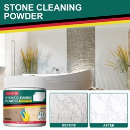 Jue-Fish Stone Cleaning Powder, Kitchen Quartz Countertop Tiles Remove Stubborn Dirt Polishing Cleaning Powder